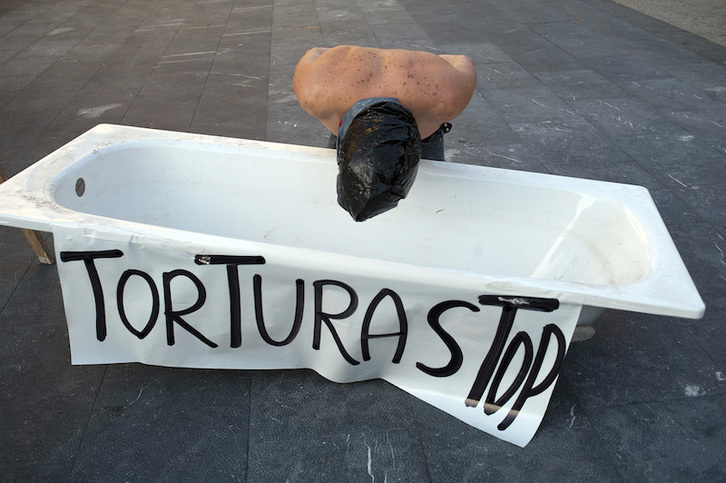 Una movilización contra la tortura. (ARGAZKI PRESS)