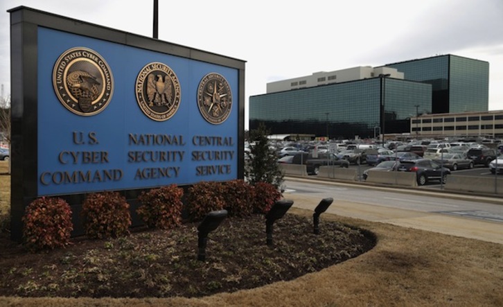 Imagen de archivo de la entrada de la NSA en Fort Meade, Maryland. (Chip SOMODEVILLA / AFP) 