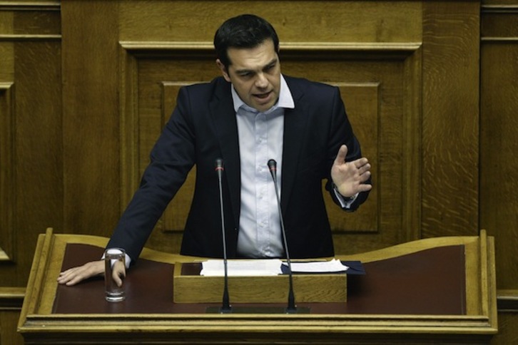 El primer ministro griego, Alexis Tsipras. (Angelos TORTZINIS/AFP PHOTO)