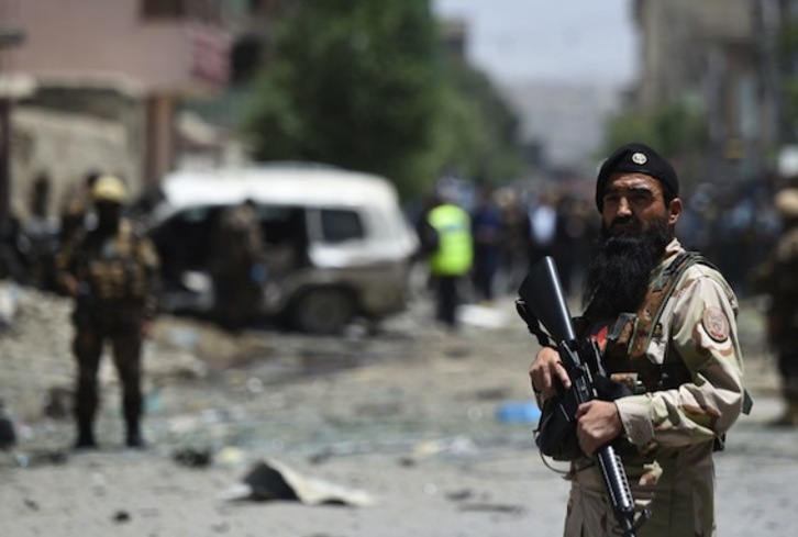Kabulgo Shah Shahid barrutian egin dute erasoa talibanek. (Shah MARAI/AFP PHOTO)