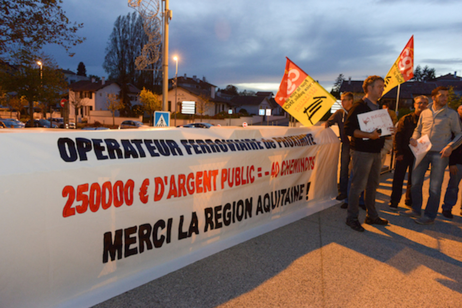 CGTko sindikalistek SNCFen kontrako gatazka oroitu zuten.