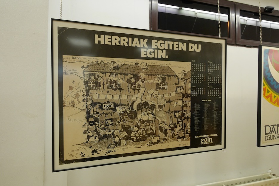 Cartel que anuncia la salida de ‘Egin’, en setiembre de 1977. (Gotzon ARANBURU)
