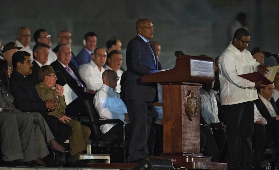 El mandatario sudafricano Jacob Zuma ha recordado el apoyo de Fidel al pueblo africano. (Juan BARRETO / AFP)