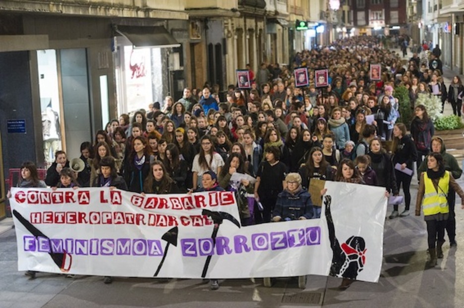 Marcha por las calles de Gasteiz. (Juanan RUIZ/ARGAZKI PRESS)