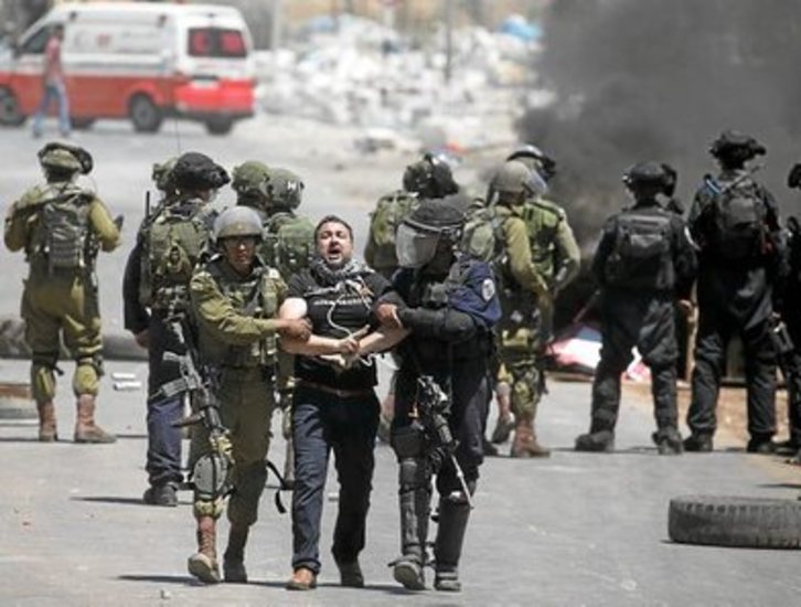 40 eguneko protestaldia egin dute preso palestinarrek. (AFP)