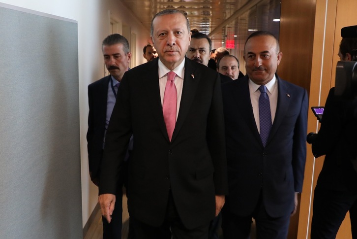 Recep Tayyip Erdogan, en su reciente visita a la ONU. (Ludovic MARIN/AFP PHOTO)
