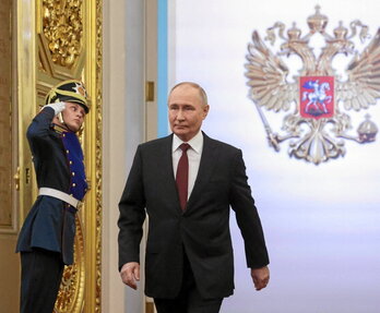 Vladimir Putin inició ayer su quinto mandato como presidente de Rusia.