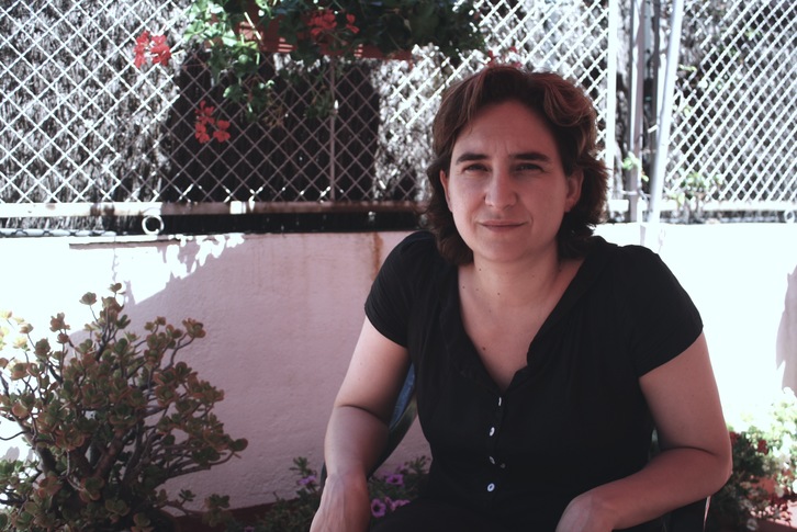 Ada Colau, portavoz de la PAH y autora del libro ‘Vidas hipotecadas’ (Beñat ZALDUA)