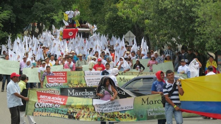 Imagen de una manifestación de la Marcha Patriótica durante el mes de abril (WWW.MARCHAPATRIOTICA.ORG)