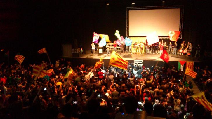 La CUP ha llenado el Teatre Musical de Barcelona esta tarde. (CUP)