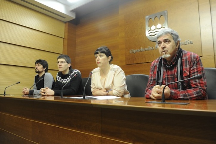 La portavoz de la Diputación de Gipuzkoa, Larraitz Ugarte, ha respondido a las acusaciones de Egibar y Olano. (Jon URBE/ARGAZKI PRESS)