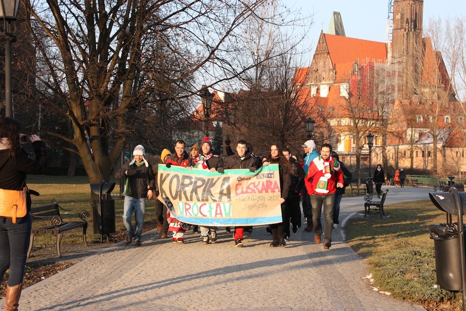 La ciudad polaca de Wroclaw vivió la 18º edición de Korrika el pasado 17 de marzo. 