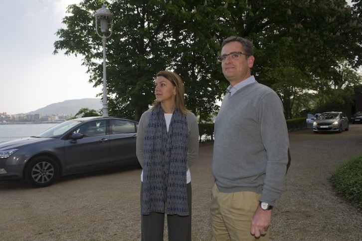 Antonio Basagoiti junto a María Dolores de Cospedal, el sábado pasado en Donostia. (Juan CARLOS RUIZ/ARGAZKI PRESS)