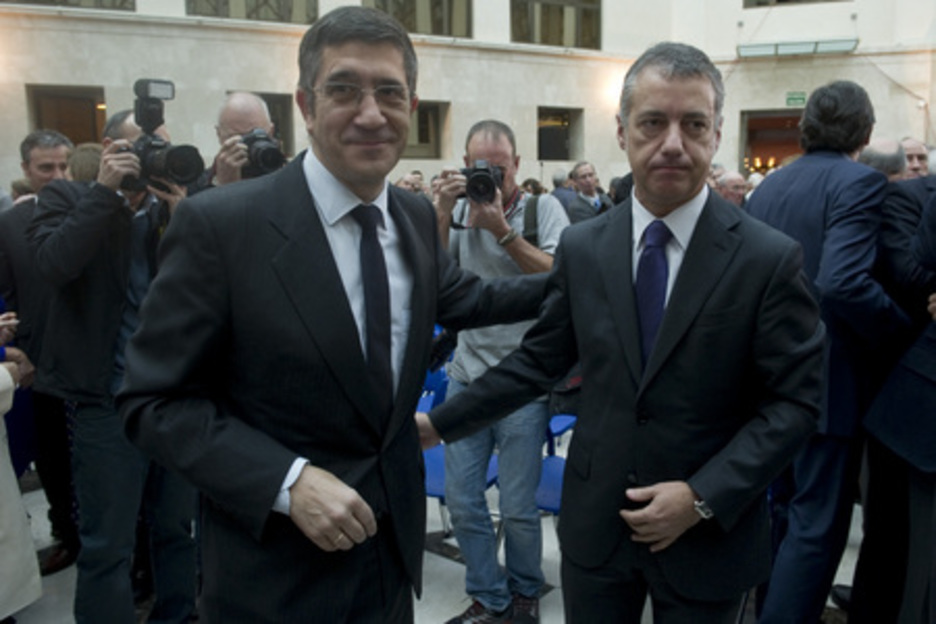 Patxi López e Iñigo Urkullu, en una imagen de archivo. (Juanan RUIZ/ARGAZKI PRESS)