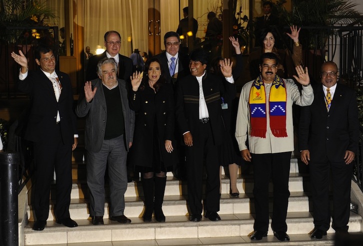 Encuentro de presidentes de Suramérica celebrado en Cochamba. (Jorge BERNAL/AFP)