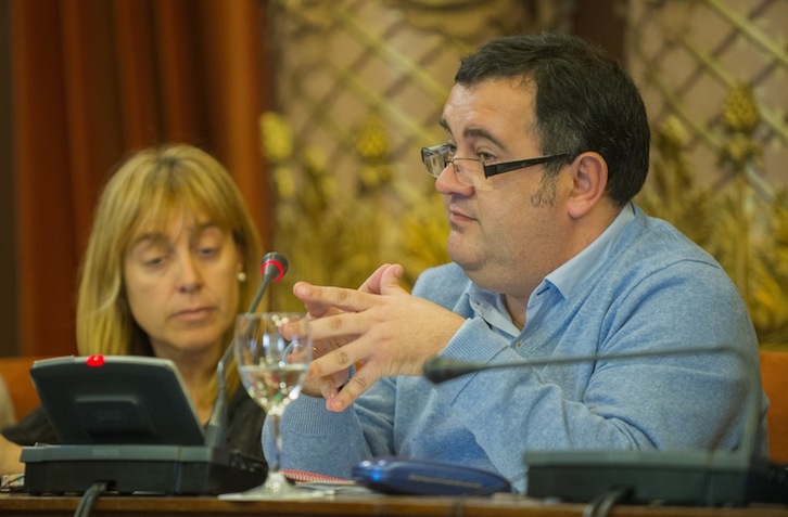 Ernesto Gasco, en el Ayuntamiento de Donostia. (Andoni CANELLADA/ARGAZKI PRESS)
