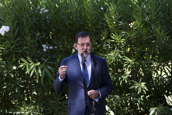 Mariano Rajoy, durante una anterior comparecencia. ( AFP)