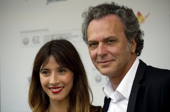 Jose Coronado eta Barbara Goenaga aktoreak. (Juan Carlos RUIZ/ARGAZKI PRESS)