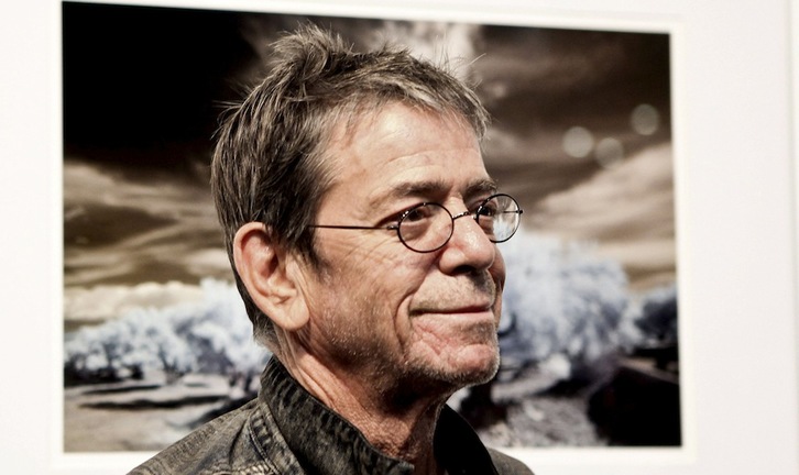 Lou Reed en Estoril en 2010, en la inauguración de su exposición fotográfica. (Patricia DE MELO MOREIRA/AFP)