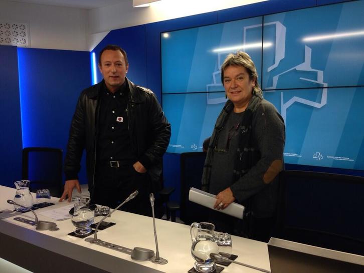 Juanjo Agirrezabala y Belén Arrondo, parlamentarios de EH Bildu. (@ehbildu_legebil)