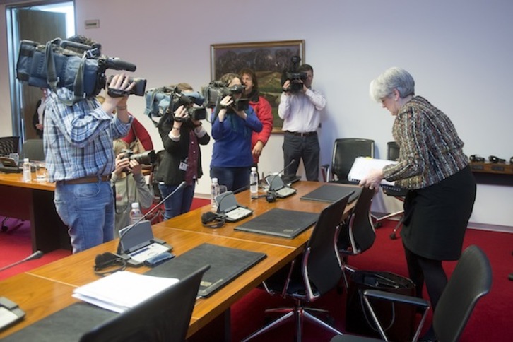 Lourdes Goicoechea, vicepresidenta del Gobierno de Nafarroa y consejera de Economía. (Iñigo URIZ/ARGAZKI PRESS)