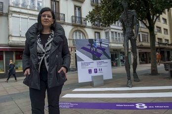 La directora de Emakunde, Izaskun Landaida, en Gasteiz. (Juanan RUIZ/ARGAZKI PRESS)