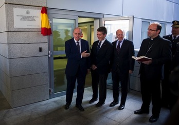 Fernández Díaz, Ignacio Cosidó, Carlos Urquijo y José Ignacio Munilla. en Donostia. (Juan Carlos RUIZ/ARGAZKI PRESS)