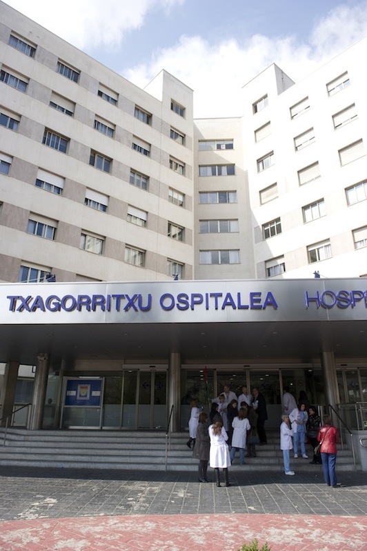 La mujer fue ingresada en el hospital de Txagorritxu. (Juanan RUIZ/ARGAZKI PRESS)