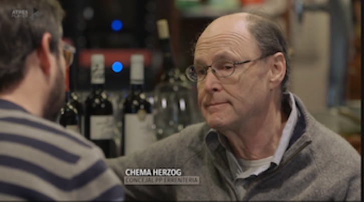 Chema Herzog, durante la entrevista con Jordi Évole.