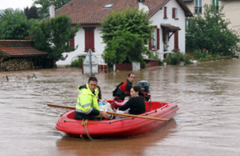 Rescate en Kanbo durante las inundaciones del pasado 4 de julio (Bob EDME)