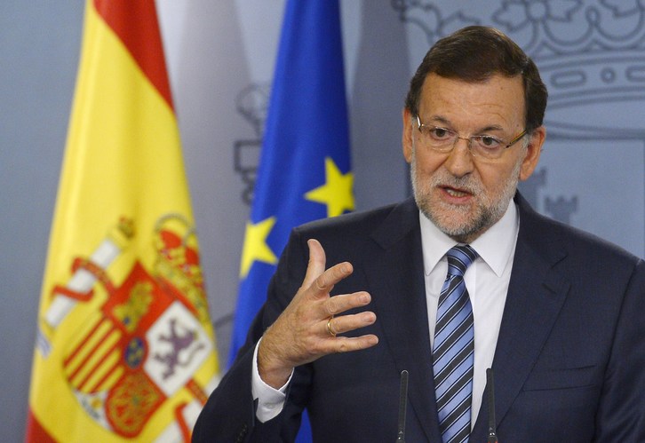 Rajoy en una rueda de prensa durante esta semana. (Gerard JULIEN / AFP)