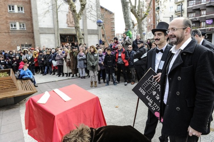 Un momento de la parodia. (Jagoba MANTEROLA/ARGAZKI PRESS)