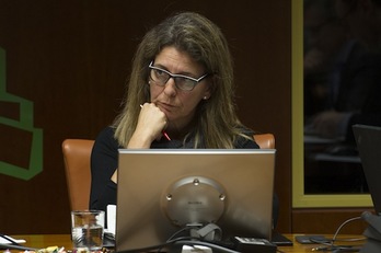 Ana Oregi, en una comparecencia anterior en la Cámara de Gasteiz. (Juanan RUIZ / ARGAZKI PRESS)