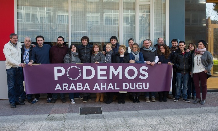 Acto de Podemos Gasteiz. (ARGAZKI PRESS)