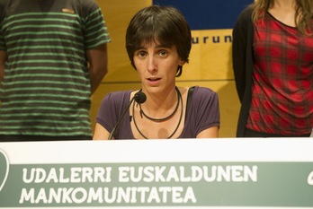 Maren Berastegi, UEMA-ko lehendakaria, aurreko agerraldi batean. (Andoni CANELLADA / ARGAZKI PRESS)