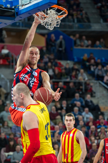 Baskonia se ha impuesto al Barcelona en casa. (Juanan RUIZ / ARGAZKI PRESS)