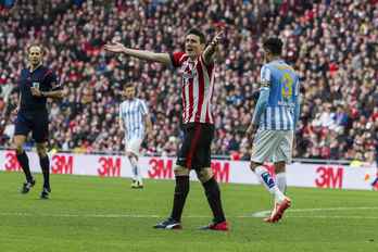 Athleticek arazoak izan ditu gol aukera sortzeko. (Aritz LOIOLA / ARGAZKI PRESS)