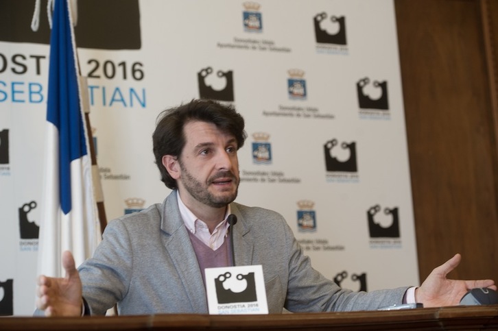 Ramón Gómez ha comparecido en el Ayuntamiento de Donostia. (Juan Carlos RUIZ/ARGAZKI PRESS)