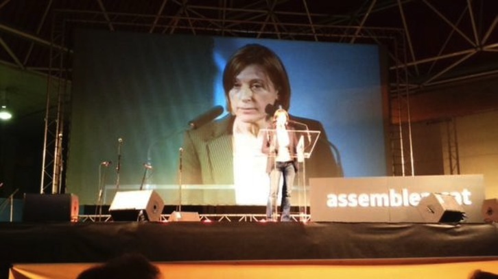 La presidenta de la ANC, Carme Forcadell, durante su intervención. (ANC)