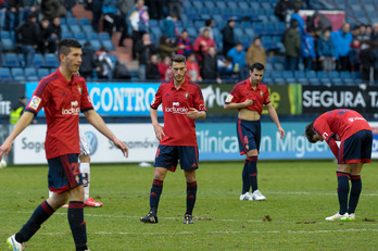 Osasuna ha perdido en casa frente al Lugo. (Iñigo URIZ / ARGAZKI PRESS)