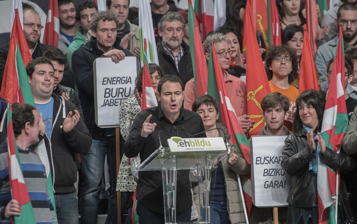 Arraiz durante su intervención en el BEC. (Andoni CANELLADA / ARGAZKI PRESS)