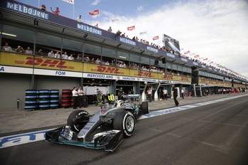 Hamilton. (Mark DADSWELL / AFP)