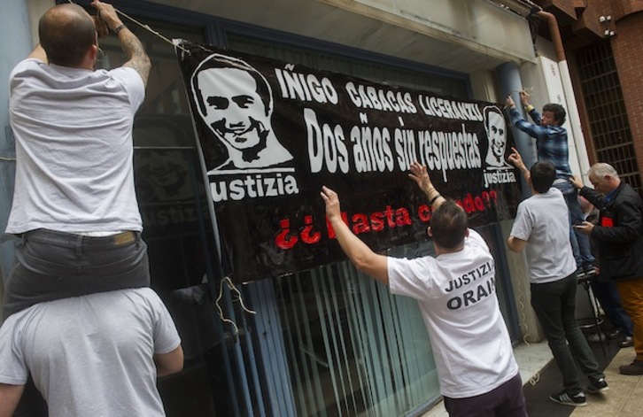 Homenaje a Cabacas en 2014, en el segundo aniversario de su muerte. (Luis JAUREGIALTZO/ ARGAZKI PRESS)