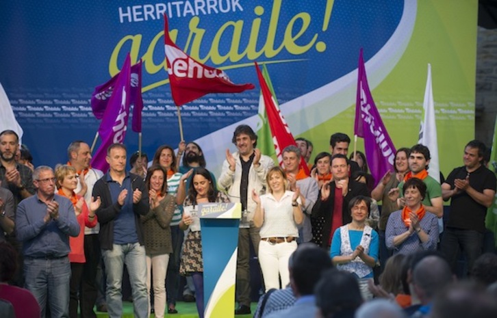 Acto principal de EH Bildu, en Gasteiz. (Raul BOGAJO/ARGAZKI PRESS)