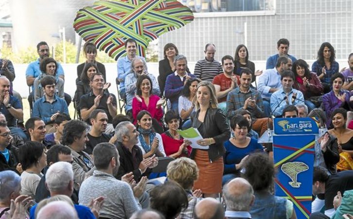 Aitziber Ibaibarriaga, candidata de EH Bildu a la Alcaldía de Bilbo. (Luis JAUREGIALTZO / ARGAZKI PRESS)