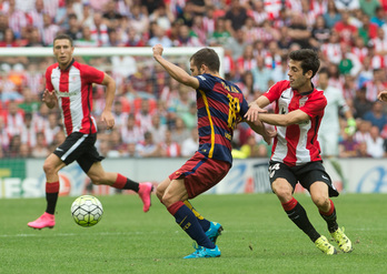 El Athletic no ha podido con el Barcelona. (Monika DEL VALLE / ARGAZKI PRESS)