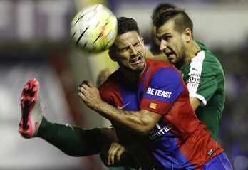 Borka Ekiza ha sido titular en el partido frente al Levante. (Jose JORDAN / AFP)