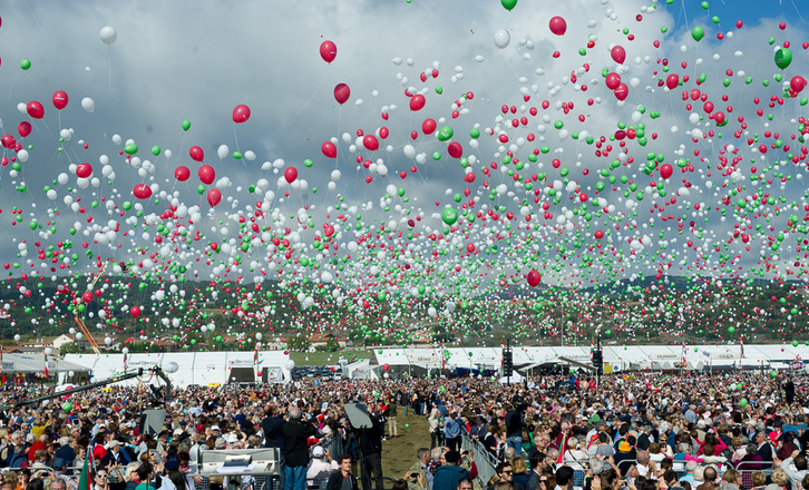 Imagen de archivo de un Alderdi Eguna celebrado en Foronda. (ARGAZKI PRESS)