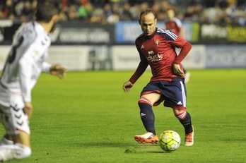 Nino ha anotado el gol de Osasuna. (Idoia ZABALETA/ARGAZKI PRESS)