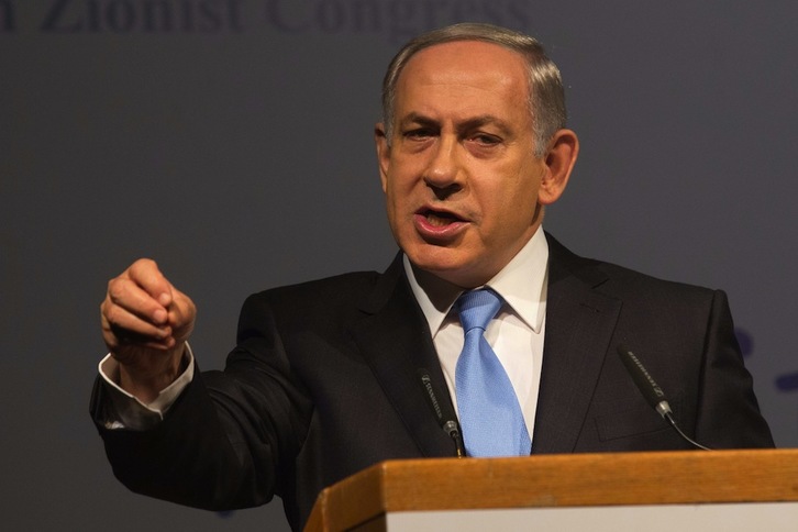 Benjamin Netanyahu, en una comparecencia reciente. (Menahem KAHANA / AFP)